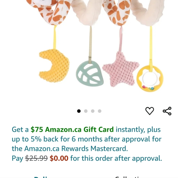 Car Seat Spiral Soft Toy - Picture 2 of 5